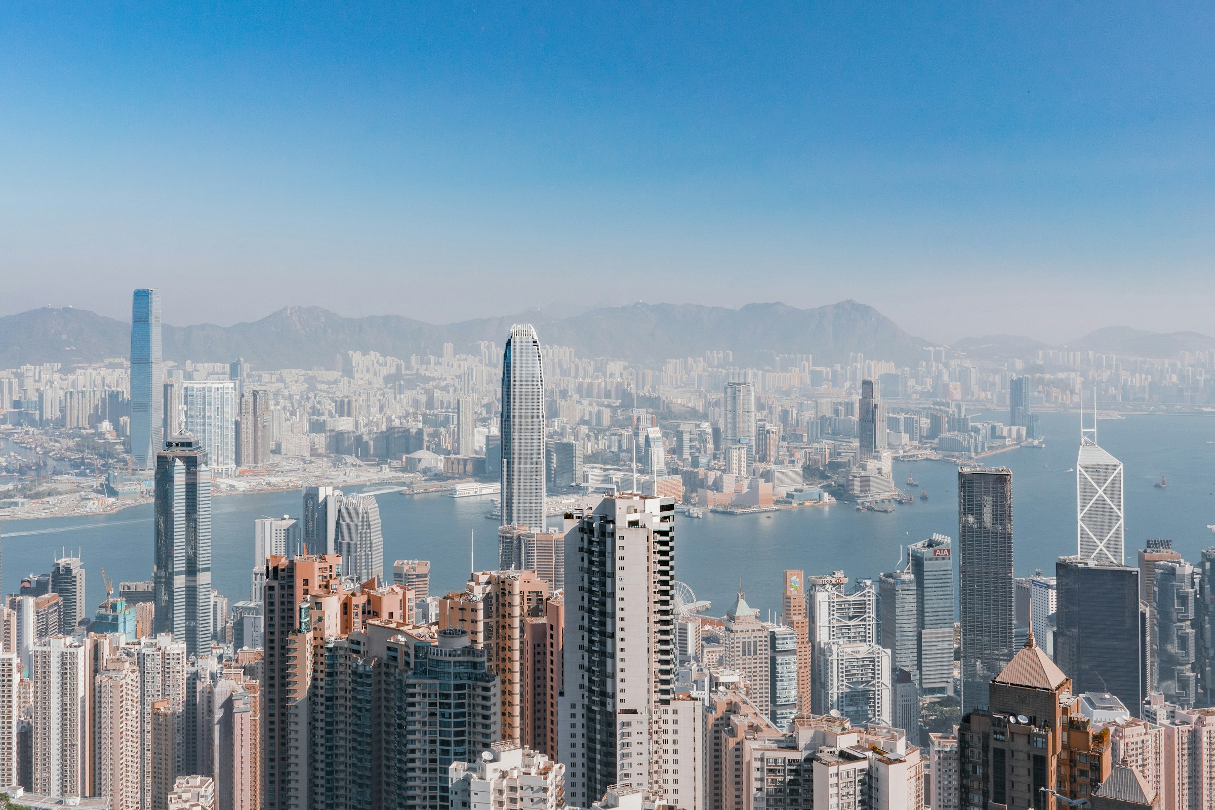 Hong Kong skyline and Victoria Harbour